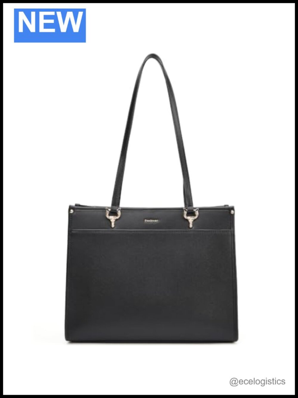 Leather Tote Bag for Women Designer Work Purse Handbags with Detachable Pouch
